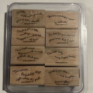 Stampin’ Up Curvy Verses Wood Stamp Set